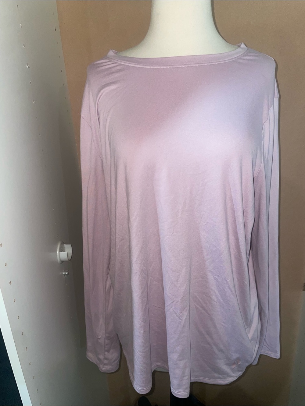 Skechers Long Sleeve Scoop Neck Top - Light Pink